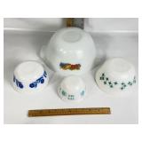 MCM VARIETY OF FIRE-KING, FEDERAL GLASS ATOMIC DIA