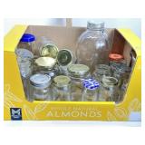 SEVERAL VARIOUS CANNING JARS