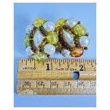 HOBE VINTAGE MID-CENTURY CLIP EARRINGS