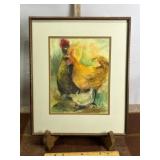 VAL KNIGHT ORIGINAL WATERCOLOR FRAMED, 16' X 19'