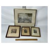 WALLACE NUTTING FRAMED HAND COLORED PHOTO