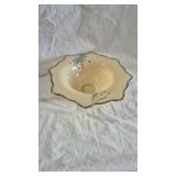 ART DECO HAND PAINTED GLASS BOWL