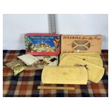 HASKO LAP TRAYS, CHRISTMAS MANGER SET, VINTAGE