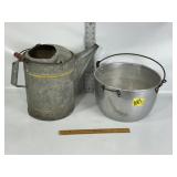 WEAR-EVER ALLUMINUM POT & STEEL WATER CAN