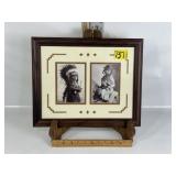 NATIVE AMERICAN CHILDREN FRAMED PHOTO