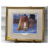 "VESPER BLESSING" BRIAN MORGER FRAMED PRINT, SIGND