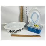 PYREX PIECES BLACK TULIP & SNOWFLAKE GARLAND