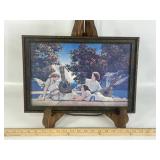 MAXFIELD PARRISH 'THE LUTE PLAYERS' FRAMED PRINT