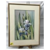 JEAN HALVERSON IRIS FLOWER PRINT 23.5" x 31"