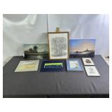 SEVERAL FRAMED & LOOSE PIECES OF ART, HUMMELL