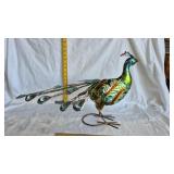 METAL PEACOCK DECOR