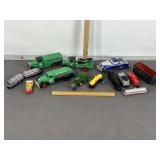 TIN, DIE CAST BANK CARS SINCLAIR AMTRACK