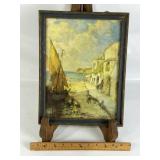 GUSTAV ADOLPH HENSEL FRAMED PRINT, VINTAGE FRAME