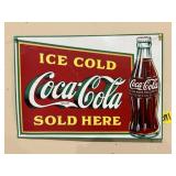 COCA COLA METAL REPRODUCTION SIGN 17.5"X12"