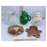 LIMOGES, HULL, HALL'S, PITCHERS, PLATES JAR