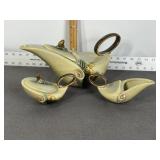MCM PARCHMENT & PINE TEA SET