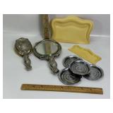PLASTIC CRUMB PANS, VANIITY SET ITEMS, TRAYS