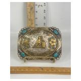 TAGGS 2016 CHAMPION BELT BUCKLE TURQOUISE