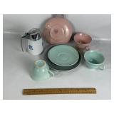 LU-RAY MCM DISHES, CORNING WARE DISPENSER