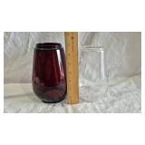 2 LANTERN GLASS GLOBES, 1 IS DIETZ