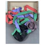 SEVERAL CANVAS BELTS