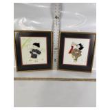 TRADITIONAL JAPANESE OSHIE 3D FABRIC ART, 14" X 16