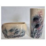 ROYAL COPLEY GOLDFISH CERAMIC 2Pc. SET