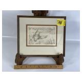 DAVE MALONEY MALLARD FRAMED PRINT, 53/150, SIGNED