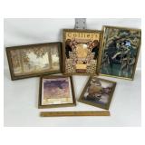 SMALLER ART DECO FRAMED PRINTS, MAX PARRISH, MORE