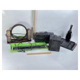 RADIO, BLACK LIGHT, HEATER, BOOT BRUSH, MIRROR