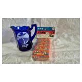 HOPALONG CASSIDY BLUE CREAMER & VTG. CAPS