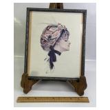 'THE TURBAN' HARRISON FISHER FRAMED PRINT
