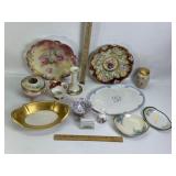 VINTAGE PORCELAIN DISHES, R.S. RUSSIA, BRAVERIA