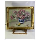 A. WESTVELD 44' FLORAL FRAMED PAINTING, ORIGINAL