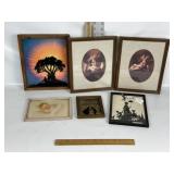 CHERUBS, SILHOUETTE, BABY FRAMED ART
