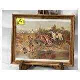 CHARLIE RUSSELL "INDIAN LOVE CALL" LITHO PRINT