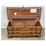 VINTAGE LANE CEDAR CHEST W/ FAUX DRAWERS