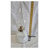 NO.2 QUEEN ANNA MILK GLASS OIL LAMP