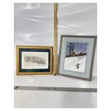 FRAMED PRINTS SIGNED STOCKETT & SNOW SCENE