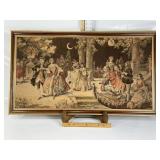 VINTAGE FRAMED DUTCH TAPESTRY, 37" X 21"