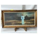 JESUS PAINTING ON BOARD 15" x 30"