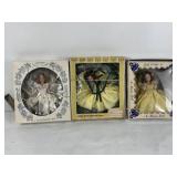3 VINTAGE MINITURE DOLLS STILL IN BOX