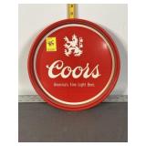 VINTAGE COORS BEER TRAY - 13'