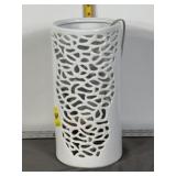 MCM STYLE WEB PATTERN LAMP, 14' T