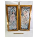 ALPHONSE MARIA MACHA FRAMED PRINTS, 14' X 33'