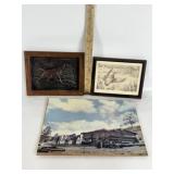 L.A. HUFFMAN PHOTO PRINT OF CABIN, D. MALONEY