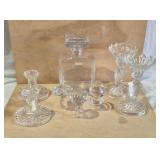 WATERFORD CRYSTAL & OTHER CLEAR GLASS ITEMS