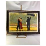'THE SINGING BUTLER' FRAMED PRINT ON CANVAS