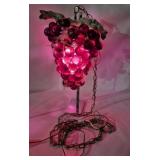 GROOOVY MCM SWAG GRAPE LUCITE LAMP (HEAVY)