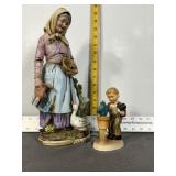 VINTAGE OCCUPIED JAPAN & JAPAN FIGURES, LADY & BOY